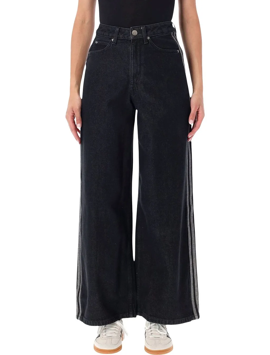 Adidas Originals High-Rise Wide-Leg Jeans