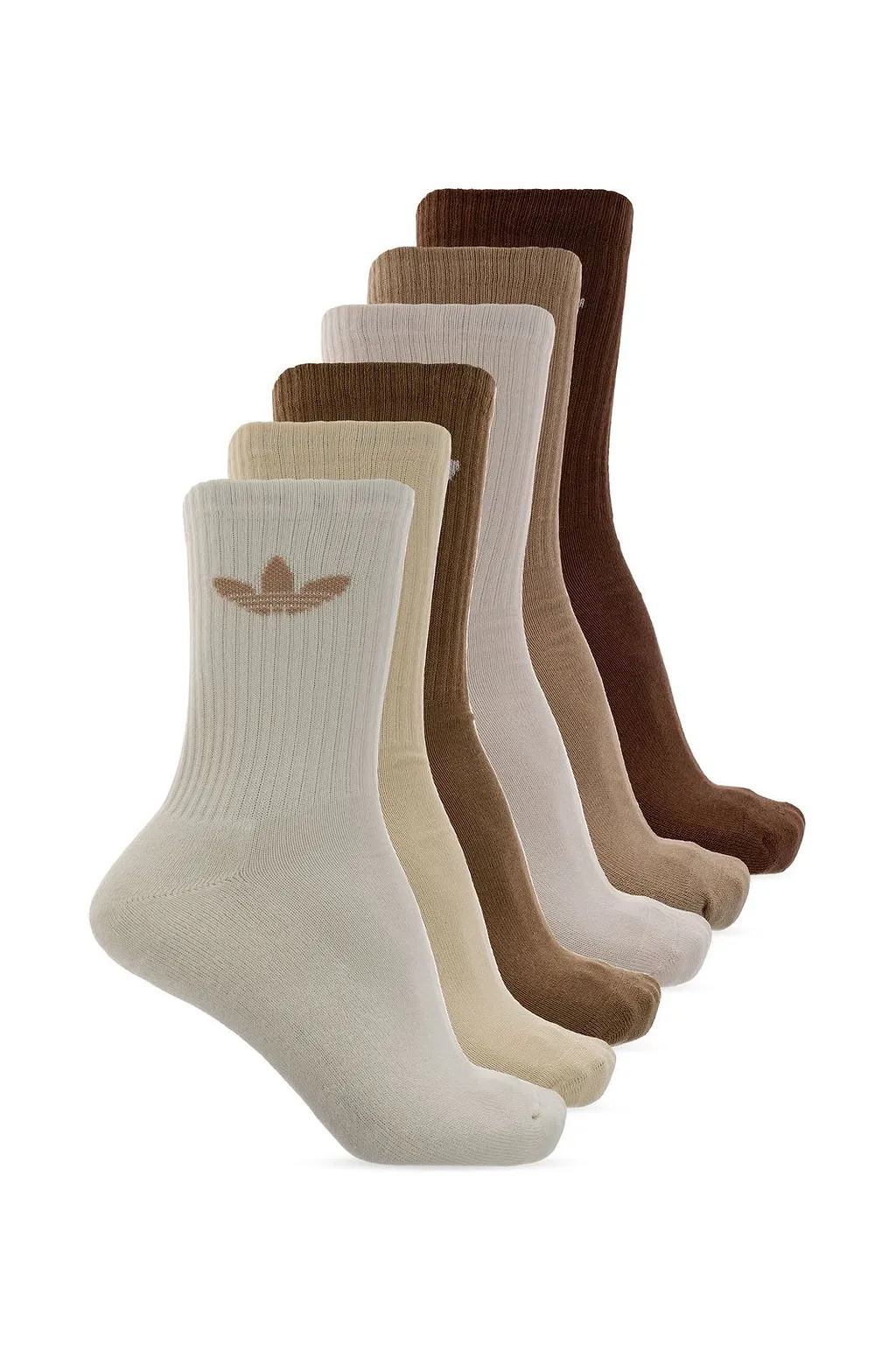 Adidas Originals Trefoil Cushion Crew Socks 6 Pairs