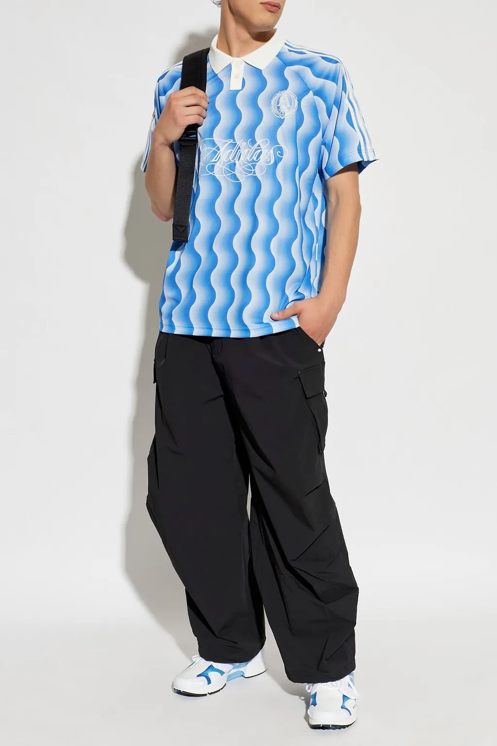 Adidas Originals Wave Print Polo Shirt