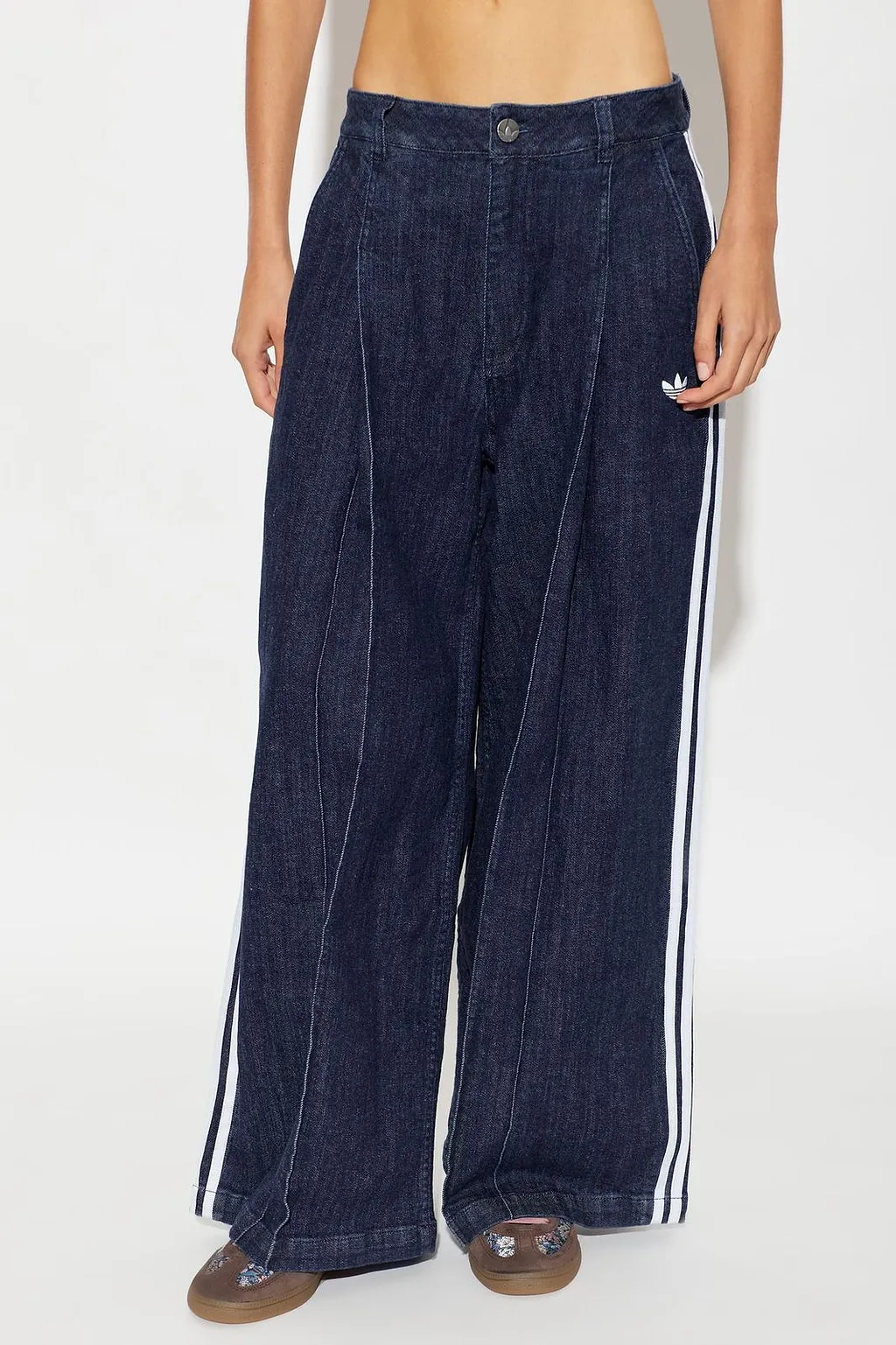 Adidas Originals Wide-Leg Stripe Jeans