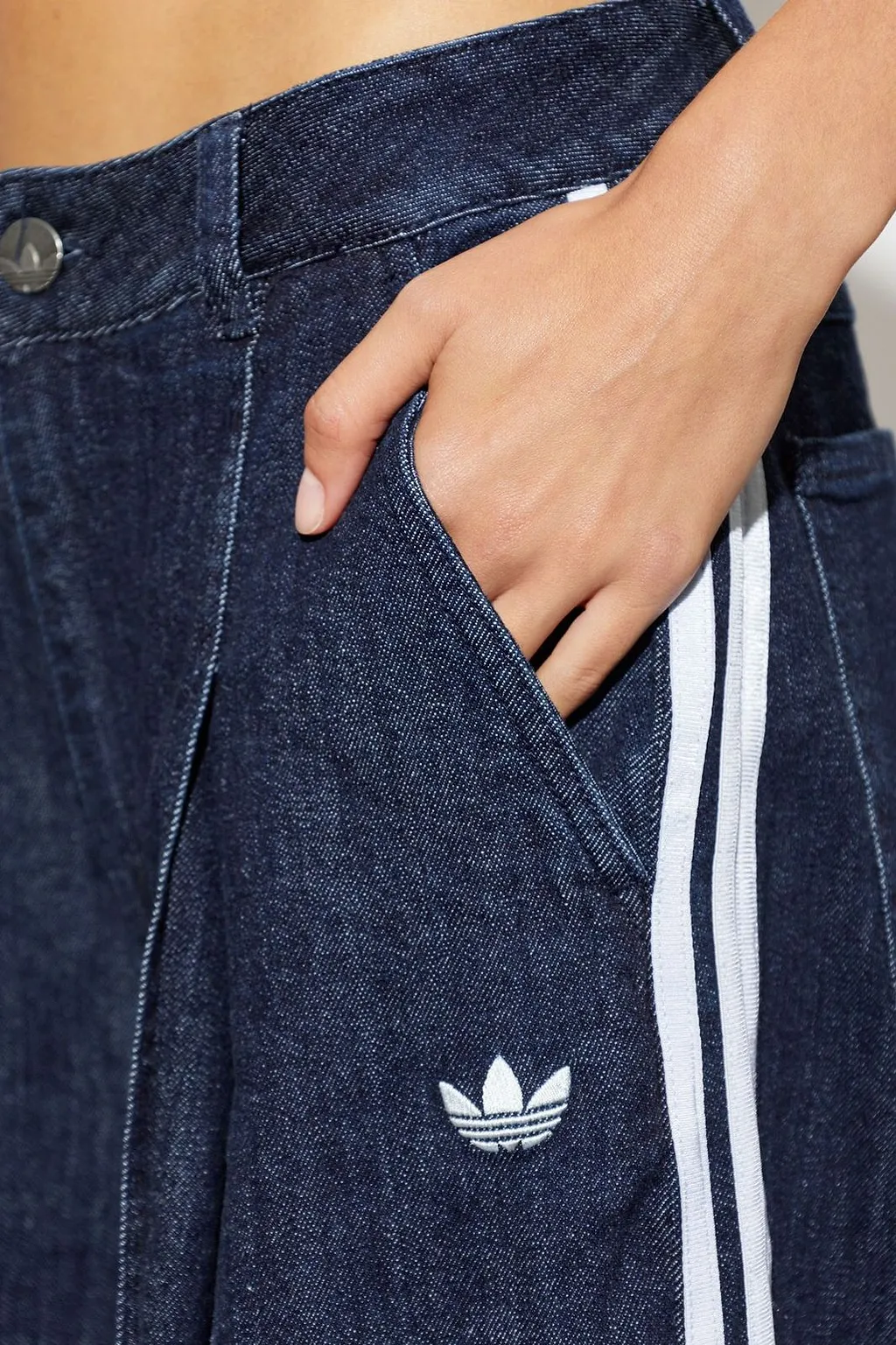 Adidas Originals Wide-Leg Stripe Jeans