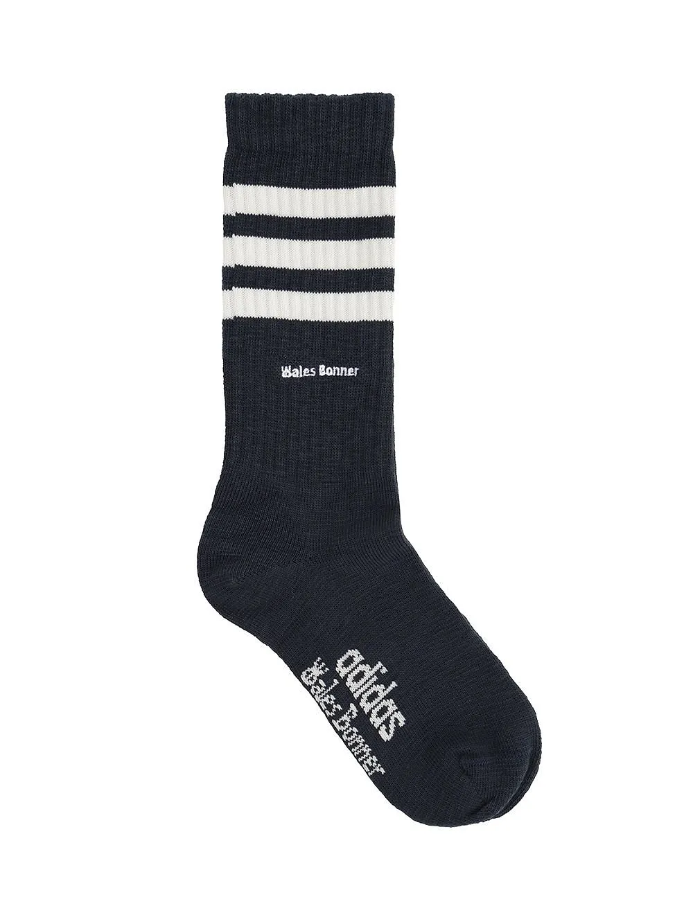Adidas Originals X Wales Bonner 3-Striped Stretched Socks