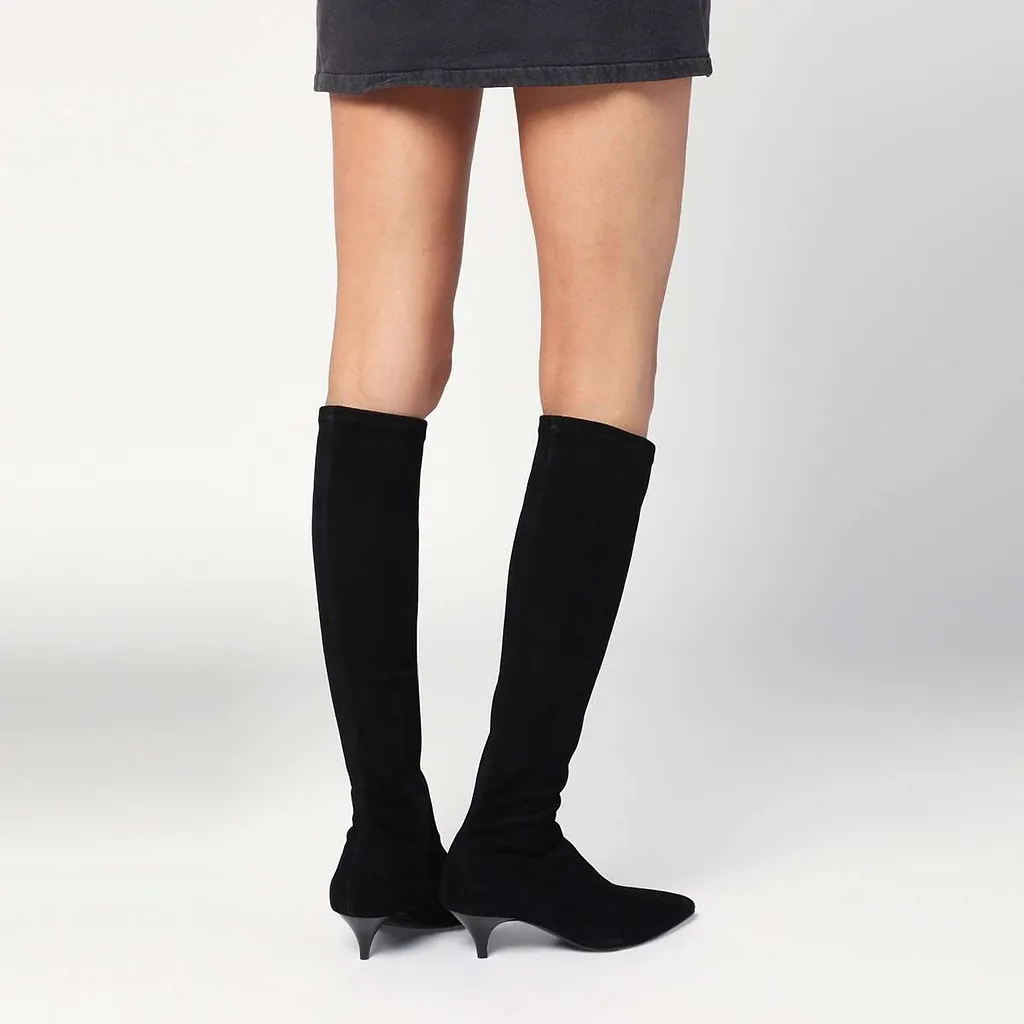 Pointed Toe Knee-High Boots