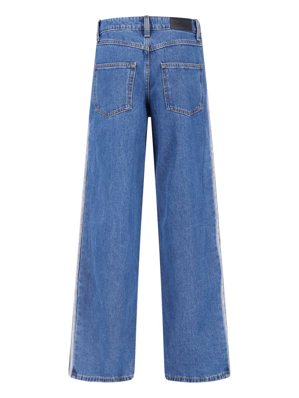 Side Stripe Straight-Leg Jeans