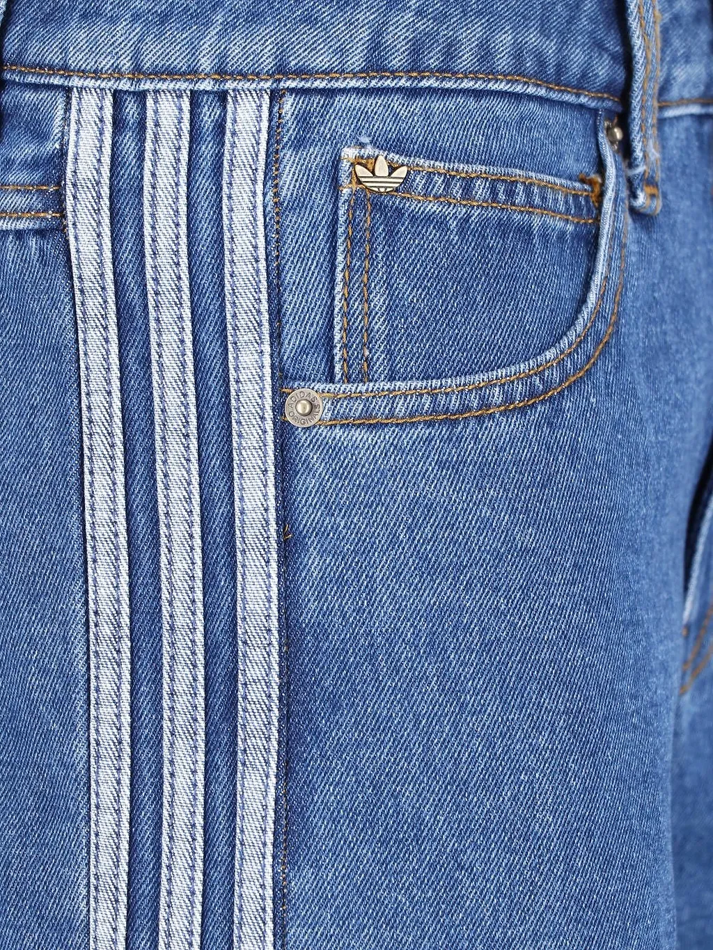 Side Stripe Straight-Leg Jeans