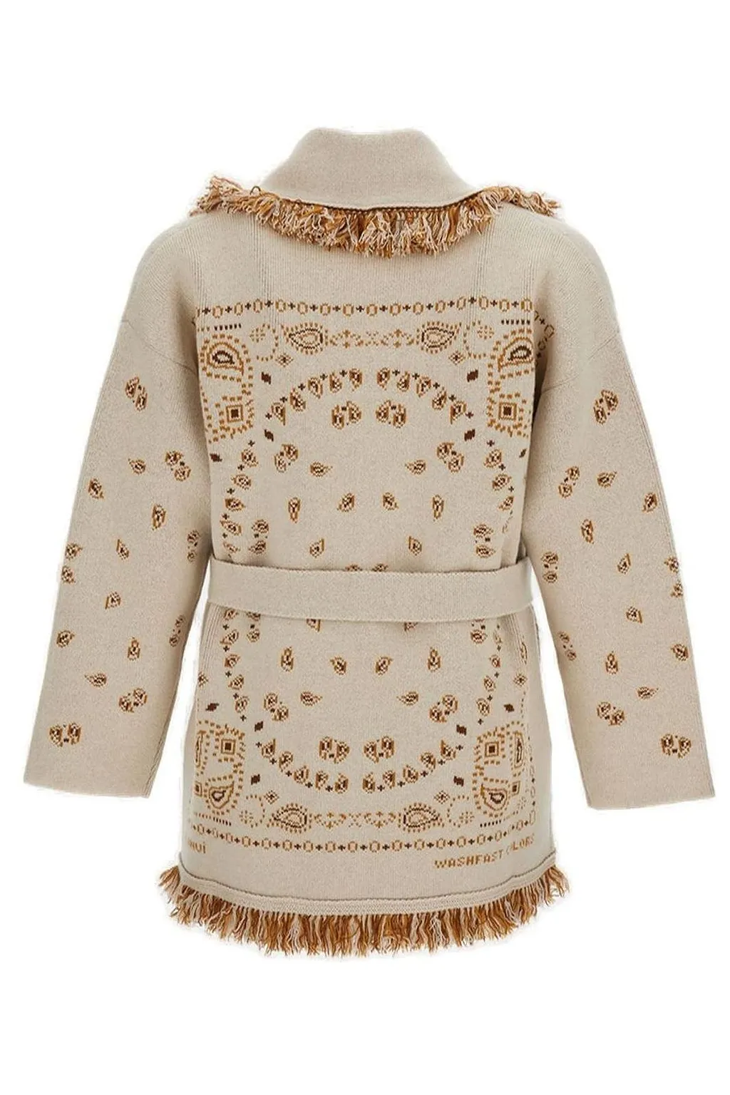 Alanui Fringed Belted Cardigan