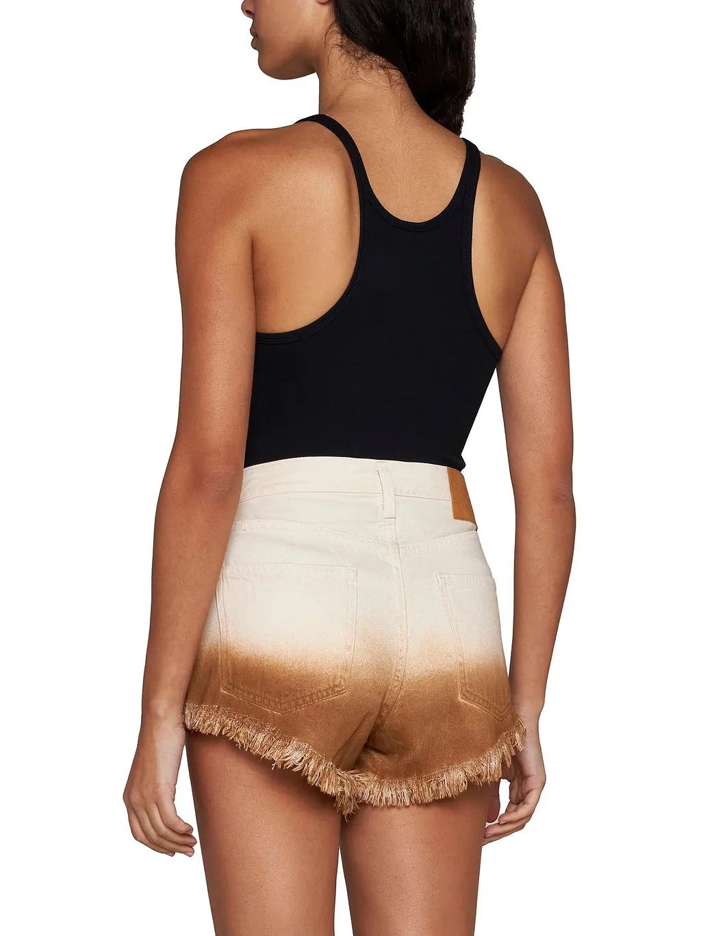 Alanui Fringed Denim Shorts