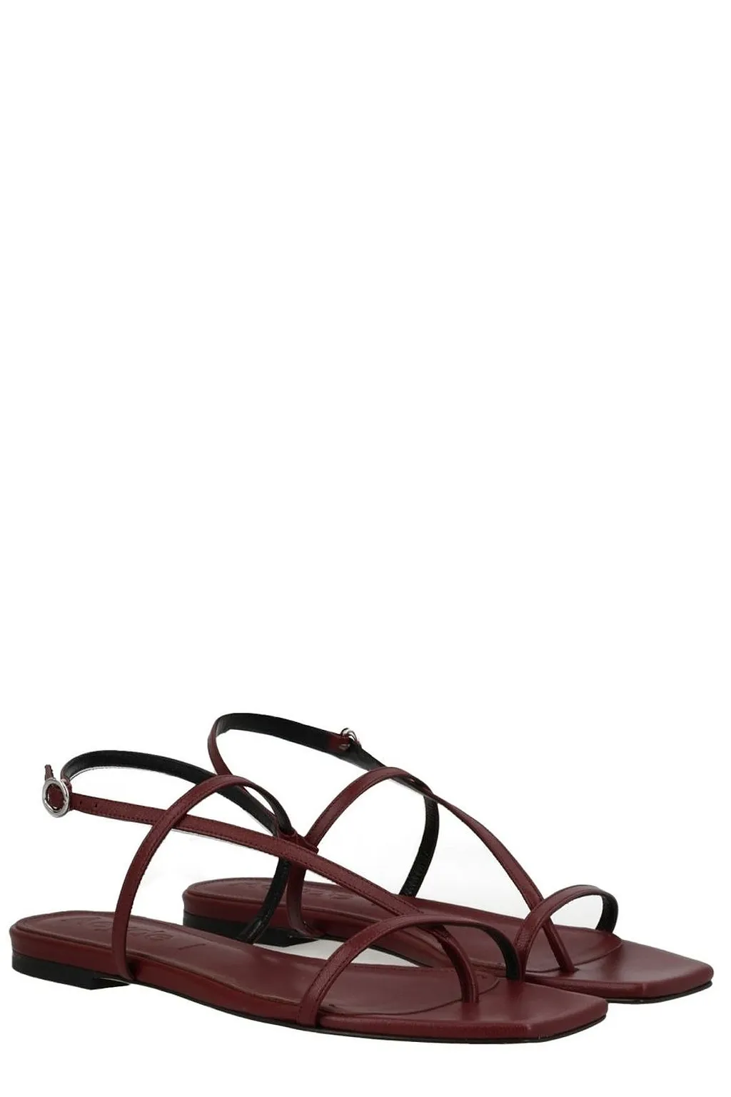 Aeyde Square-Toe Flat Sandals