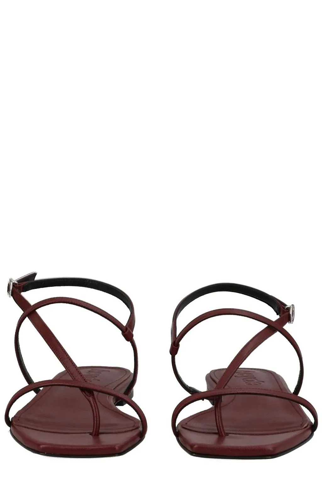 Aeyde Square-Toe Flat Sandals