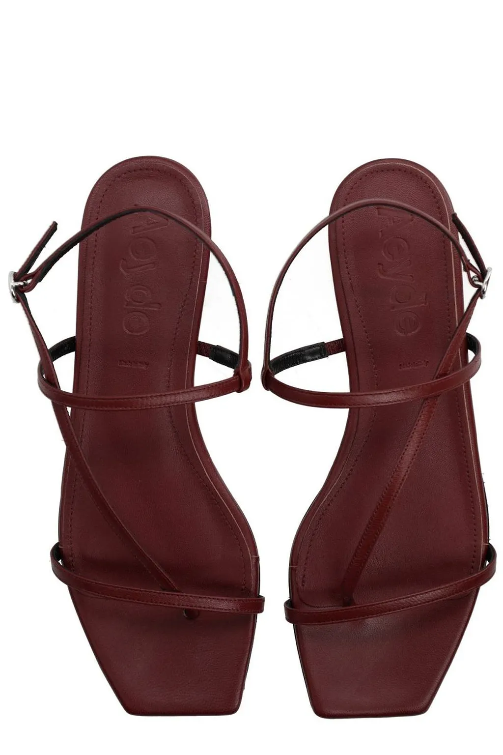 Aeyde Square-Toe Flat Sandals