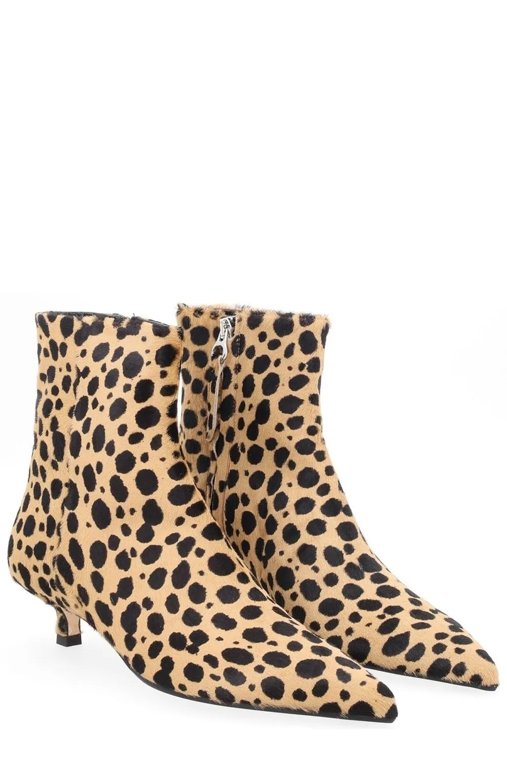 Sofie Leo Printed Pointed Toe Ankle Boots