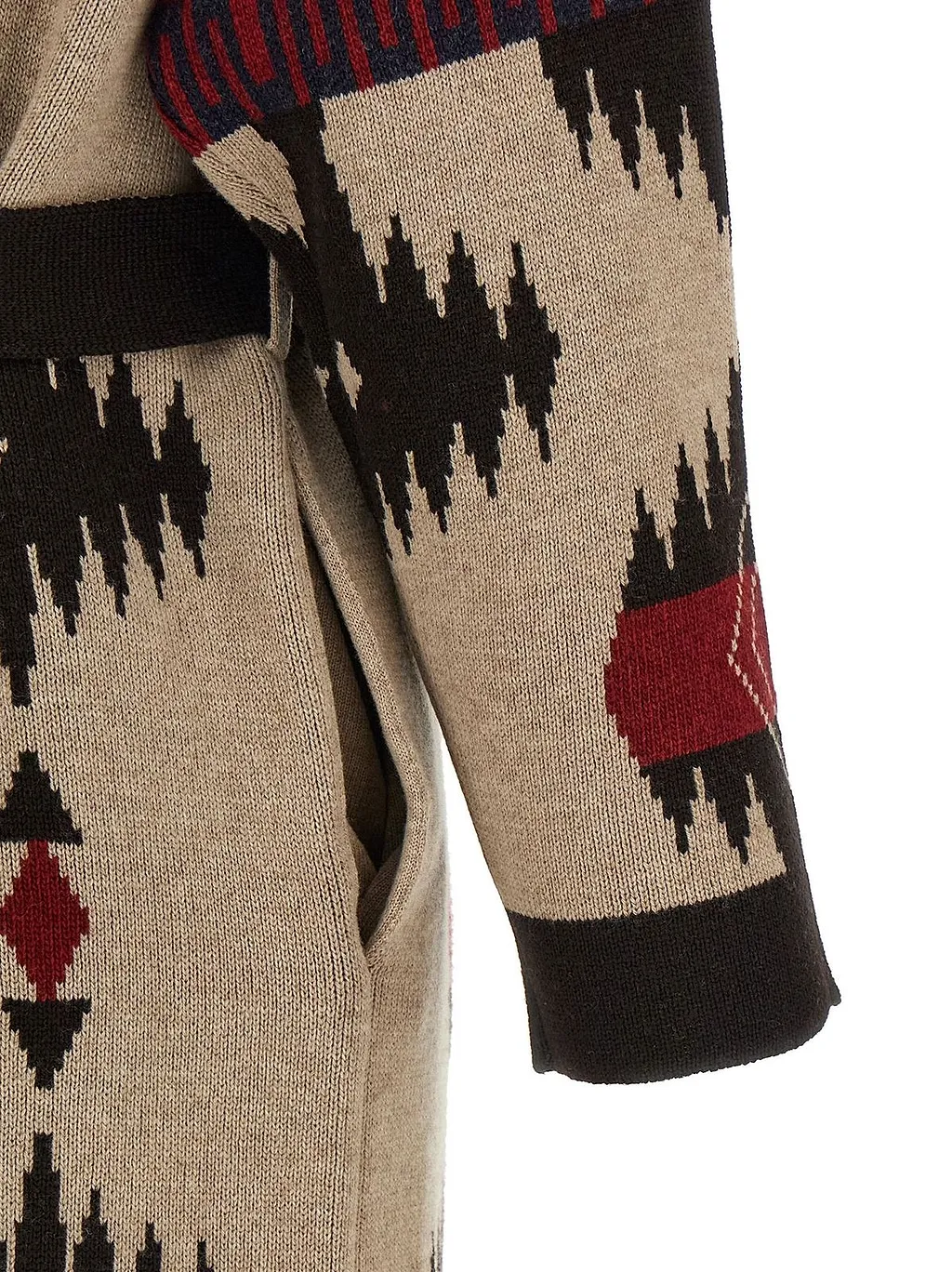 Alanui Icon Fringed Jacquard Long Coat