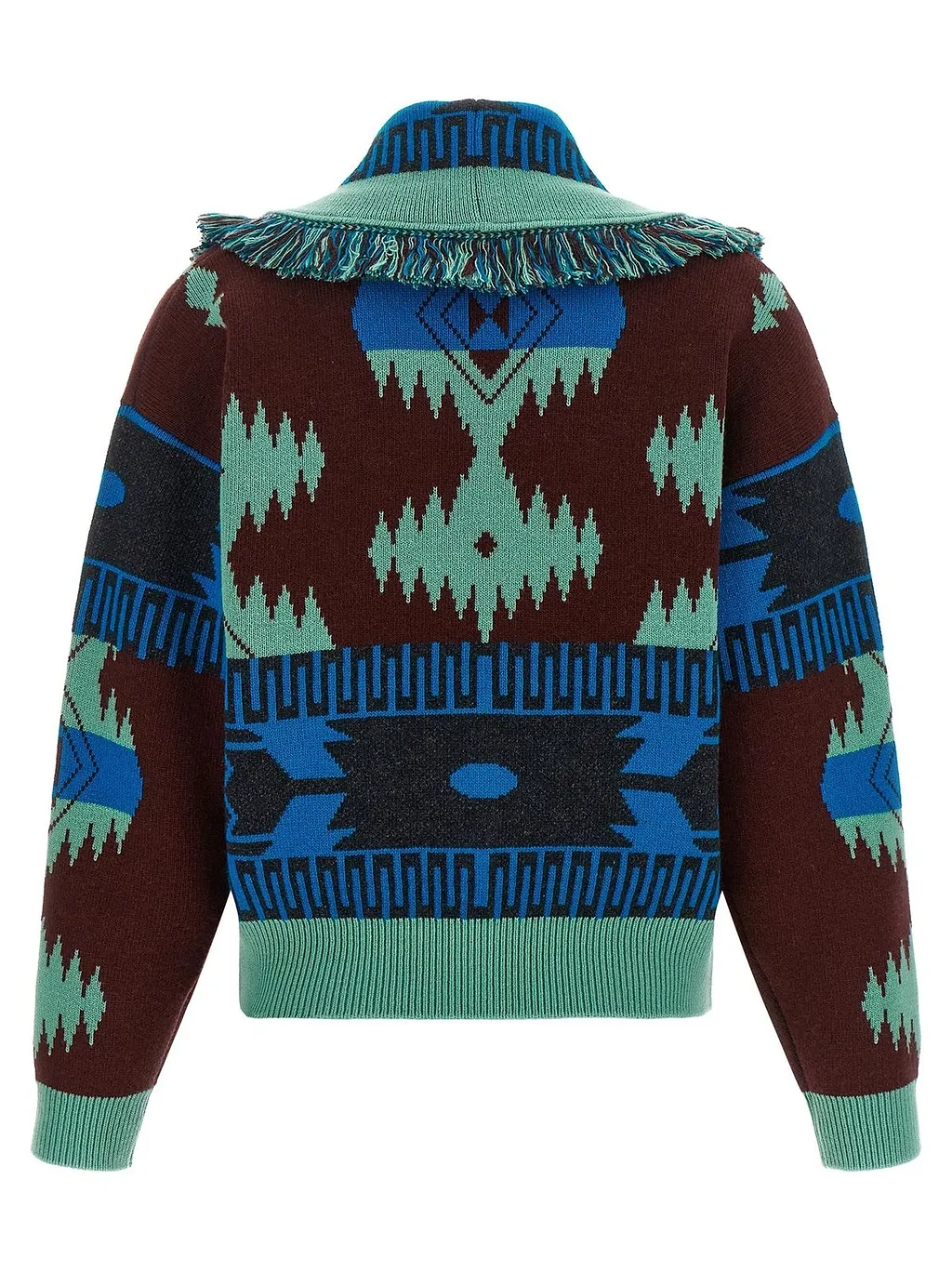 Alanui Icon Jacquard Cardi-Bomber Cardigan