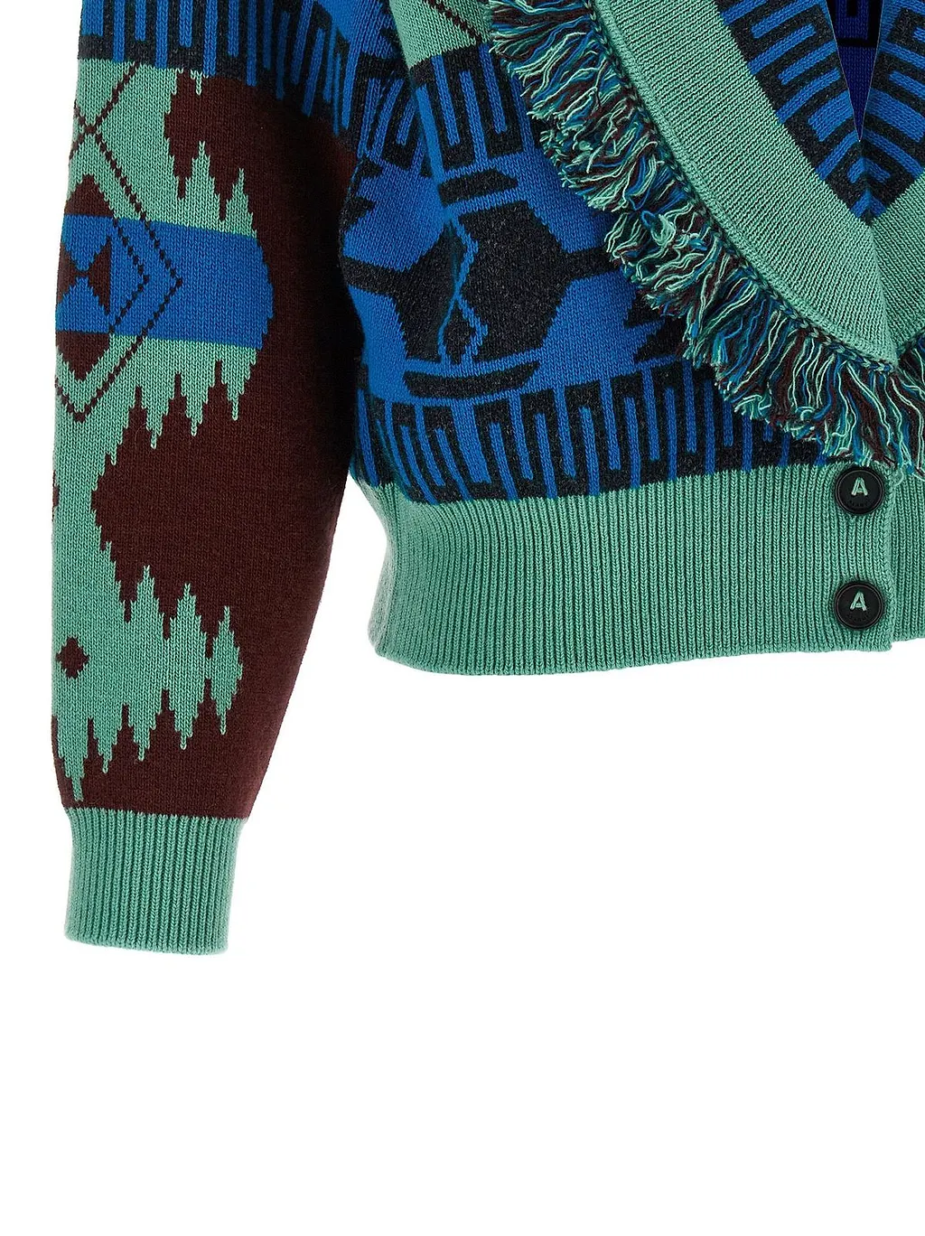 Alanui Icon Jacquard Cardi-Bomber Cardigan