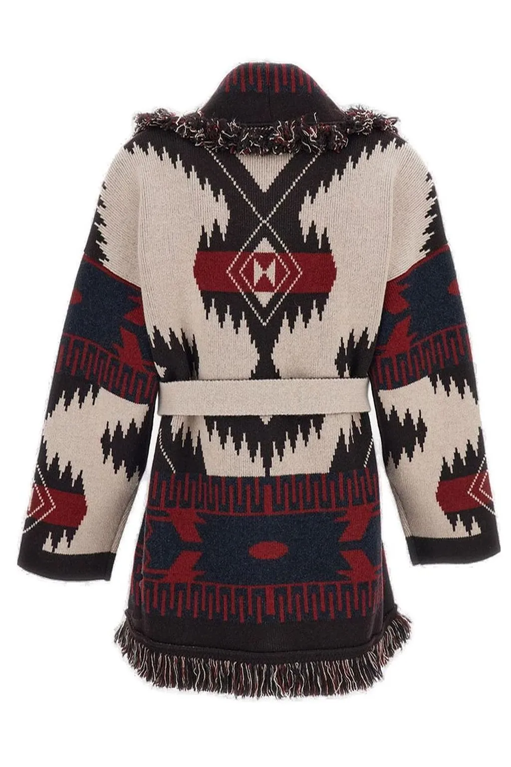 Alanui Icon Jacquard Fringed Cardigan