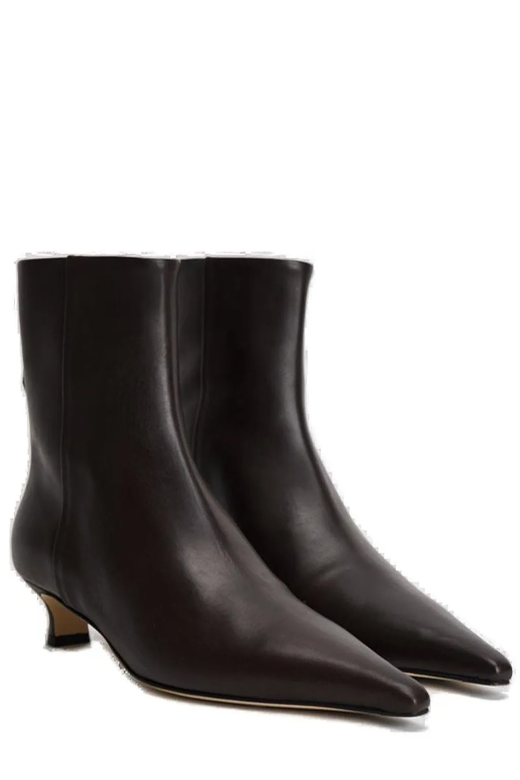 Zoe Pointed-Toe Heeled Ankle Boots