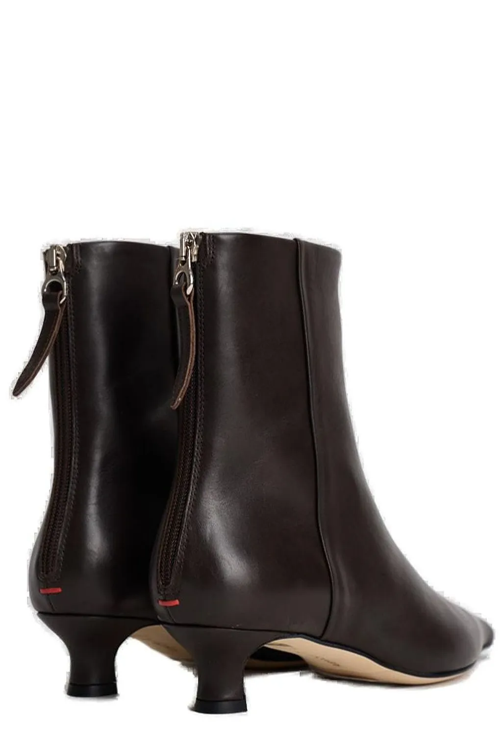 Zoe Pointed-Toe Heeled Ankle Boots