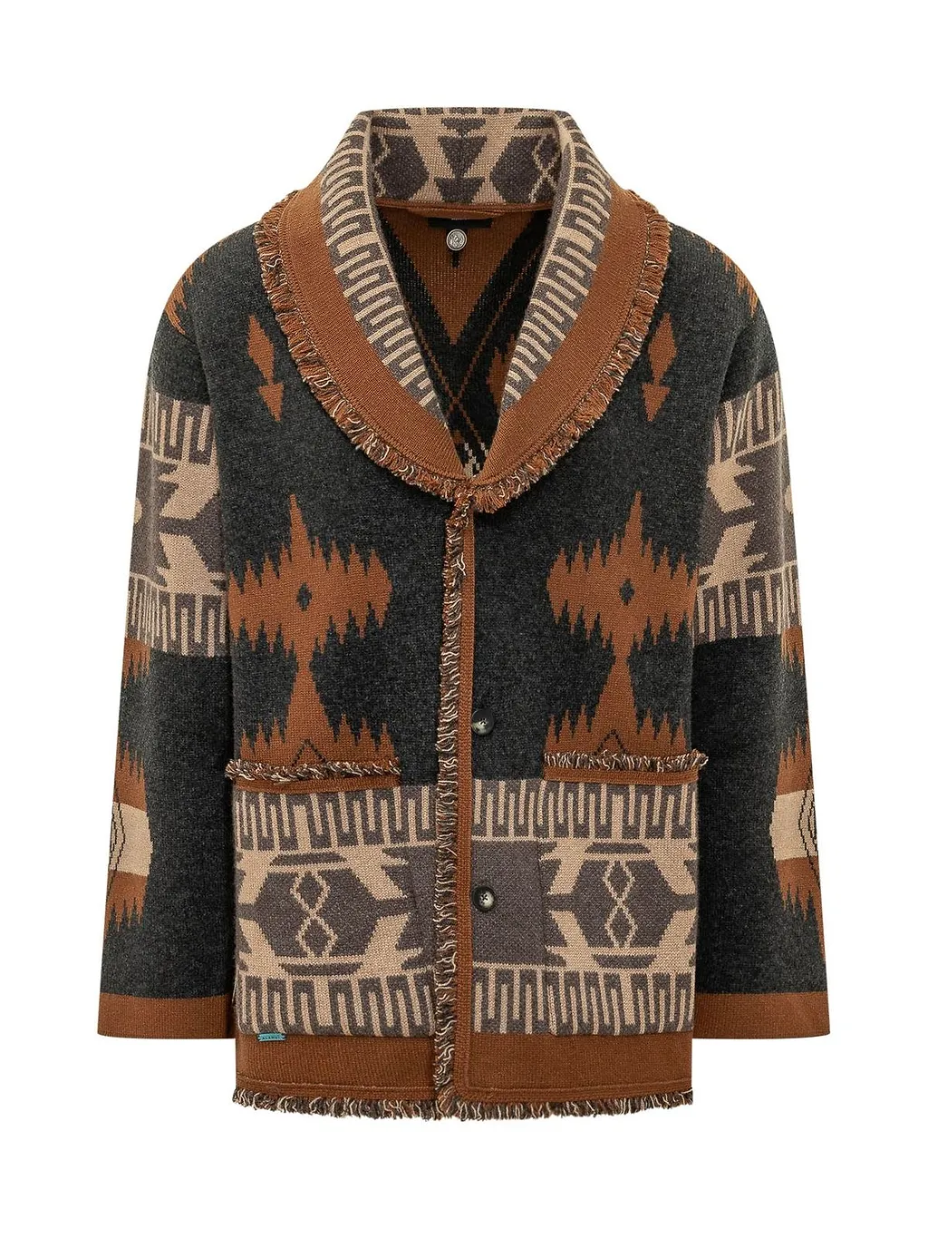 Alanui Icon Jacquard Fringe Cardigan