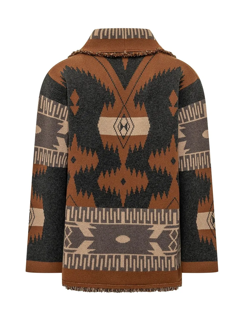 Alanui Icon Jacquard Fringe Cardigan
