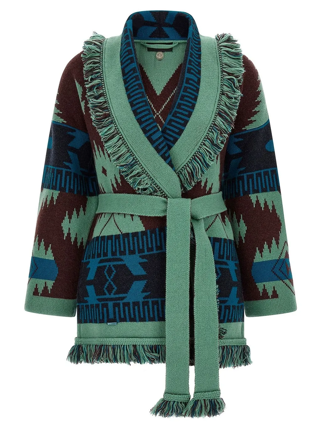 Alanui Icon Fringed Belted Cardigan