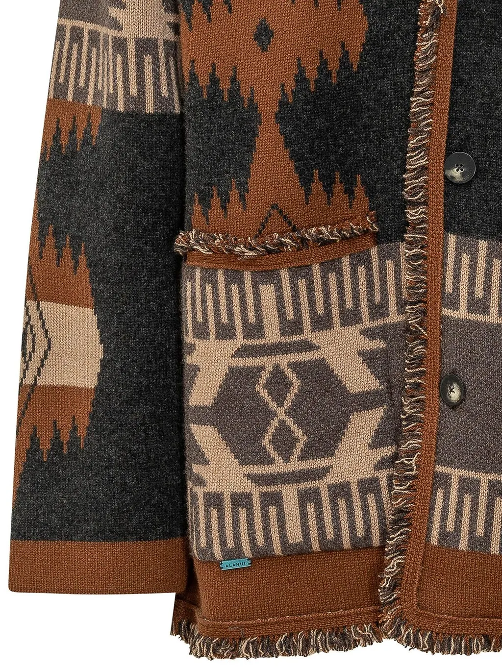 Alanui Icon Jacquard Fringe Cardigan