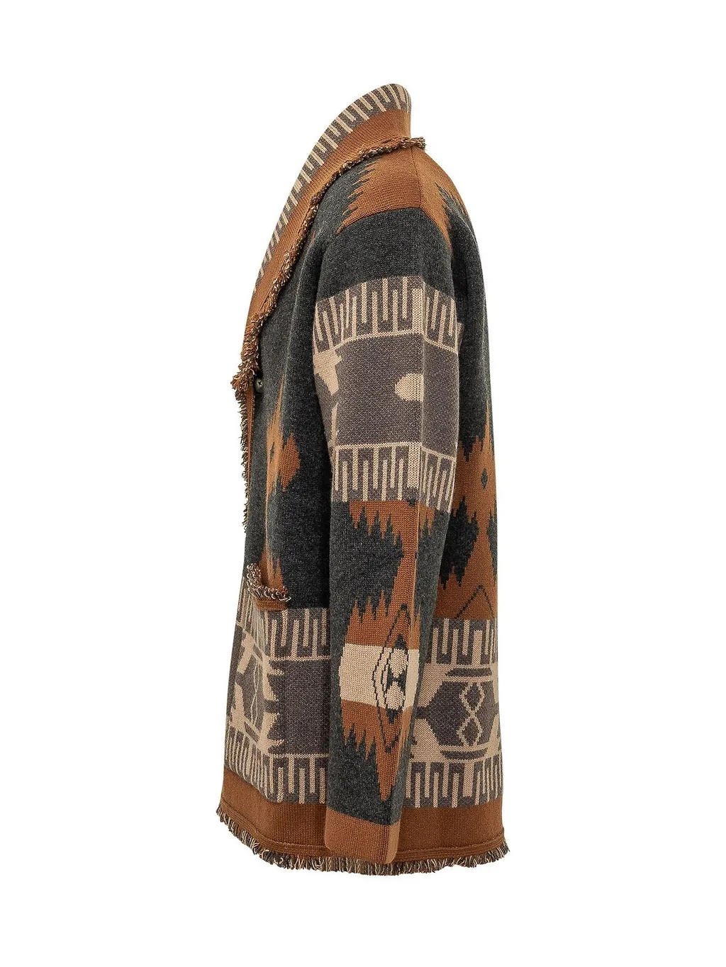 Alanui Icon Jacquard Fringe Cardigan
