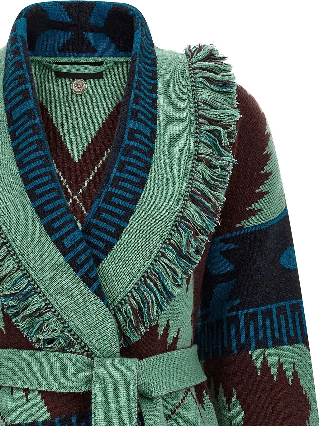 Alanui Icon Fringed Belted Cardigan