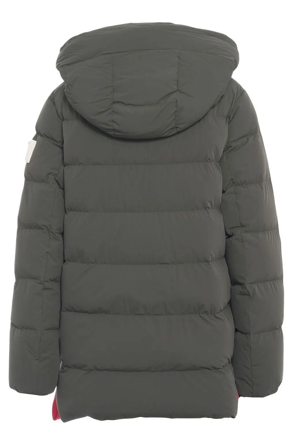 After Label Logo Patch Hooded Coat