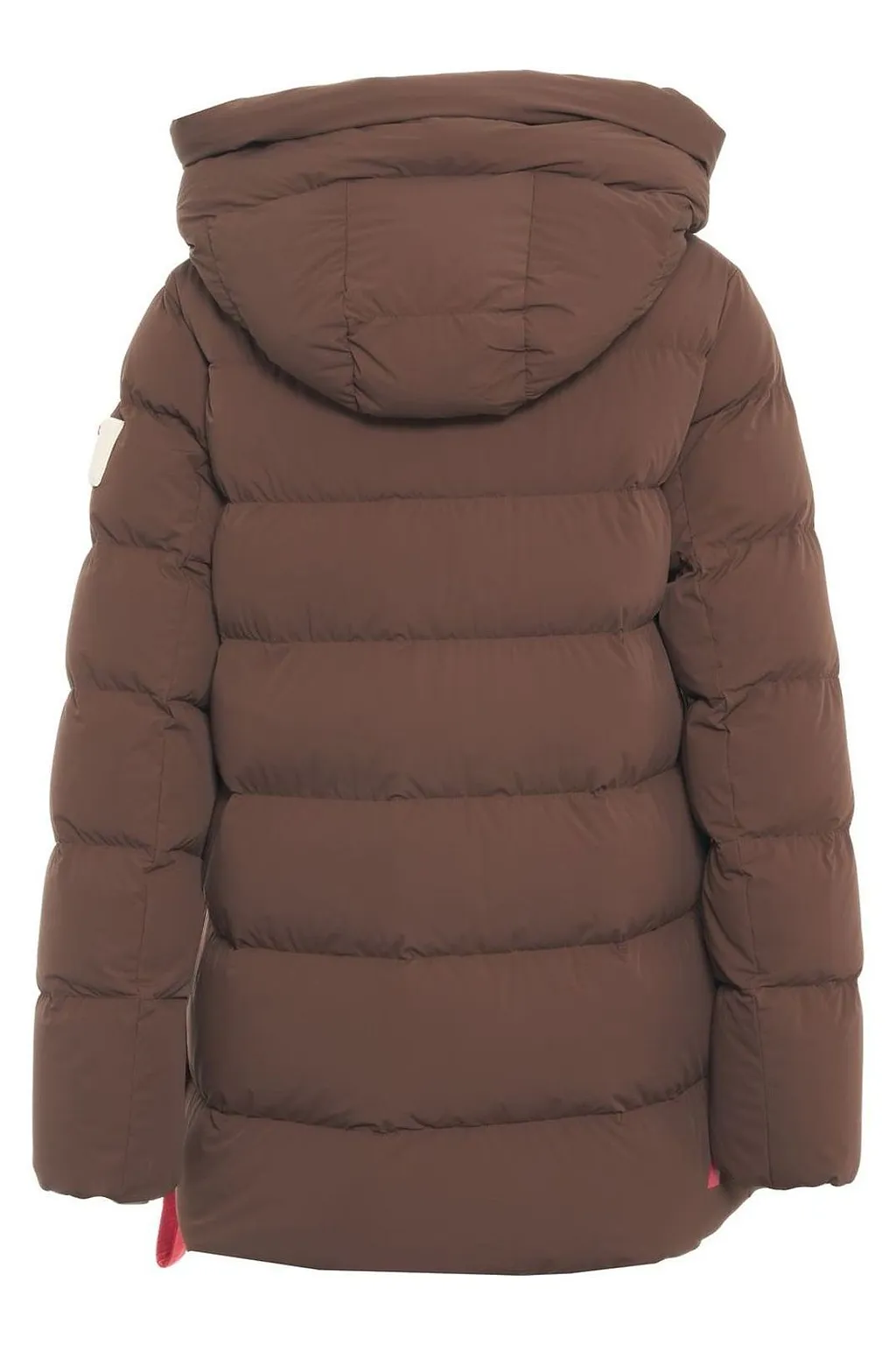 After Label Logo Patch Hooded Coat
