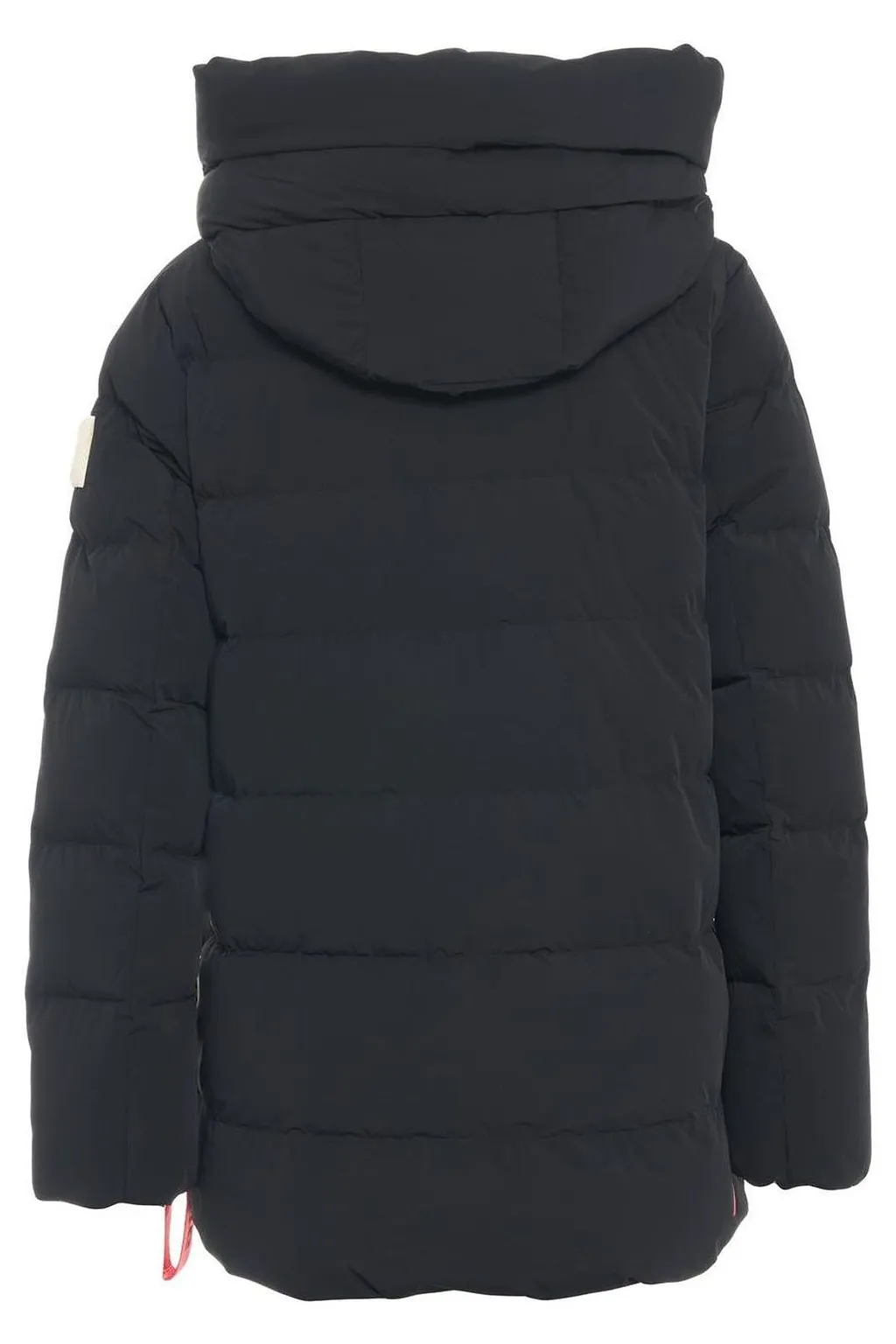 After Label Logo Patch Hooded Coat