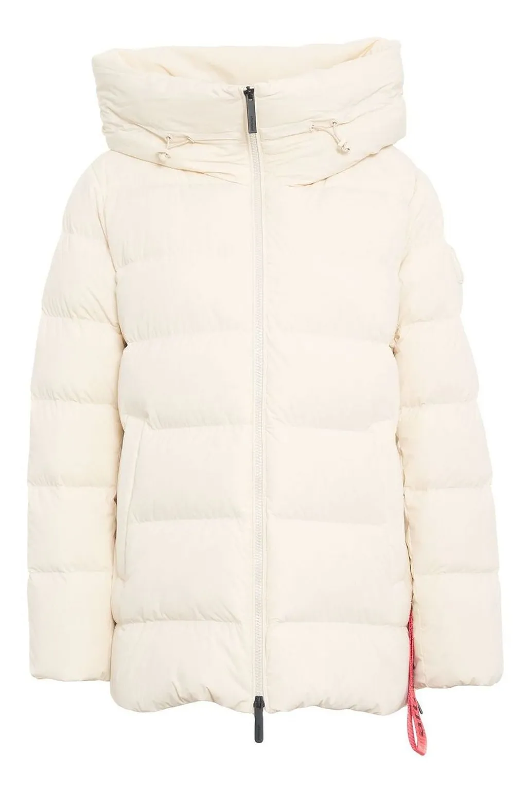 After Label Logo Patch Hooded Coat