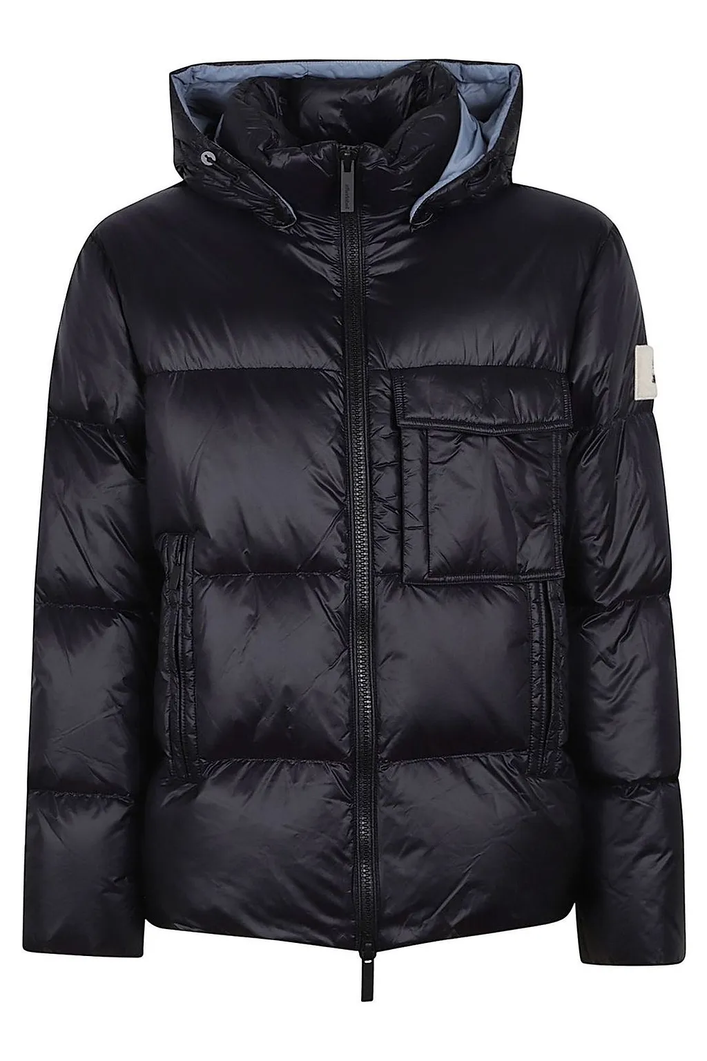 After Label Quilted Hooded Jacket