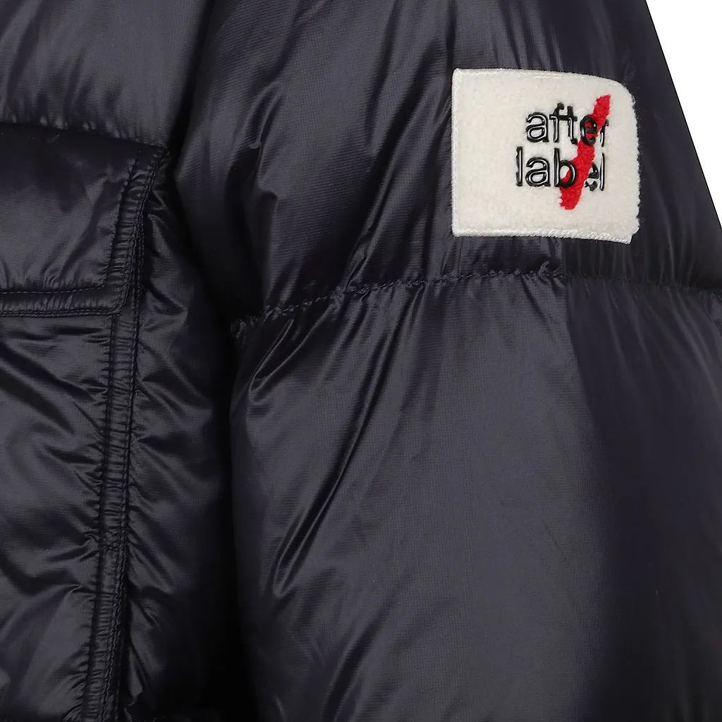 After Label Quilted Hooded Jacket