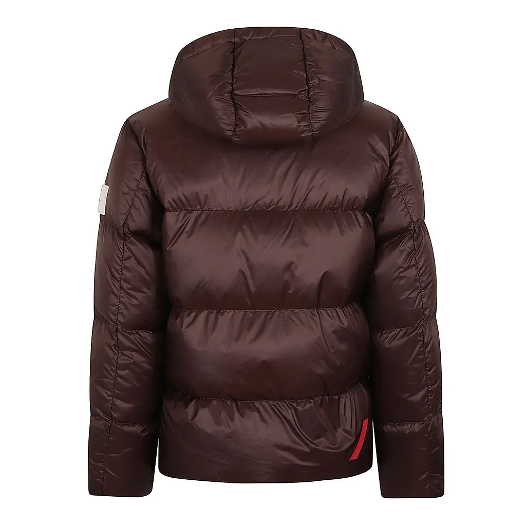 After Label Quilted Hooded Jacket