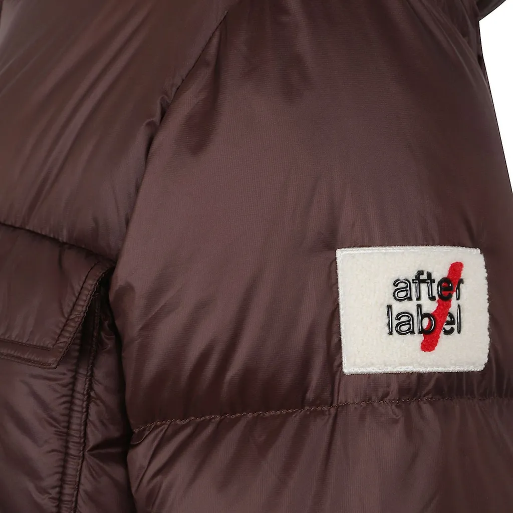 After Label Quilted Hooded Jacket