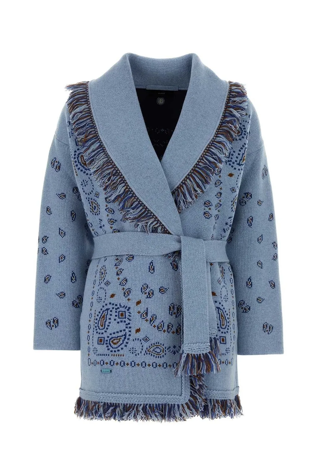 Alanui Fringed Belted Cardigan