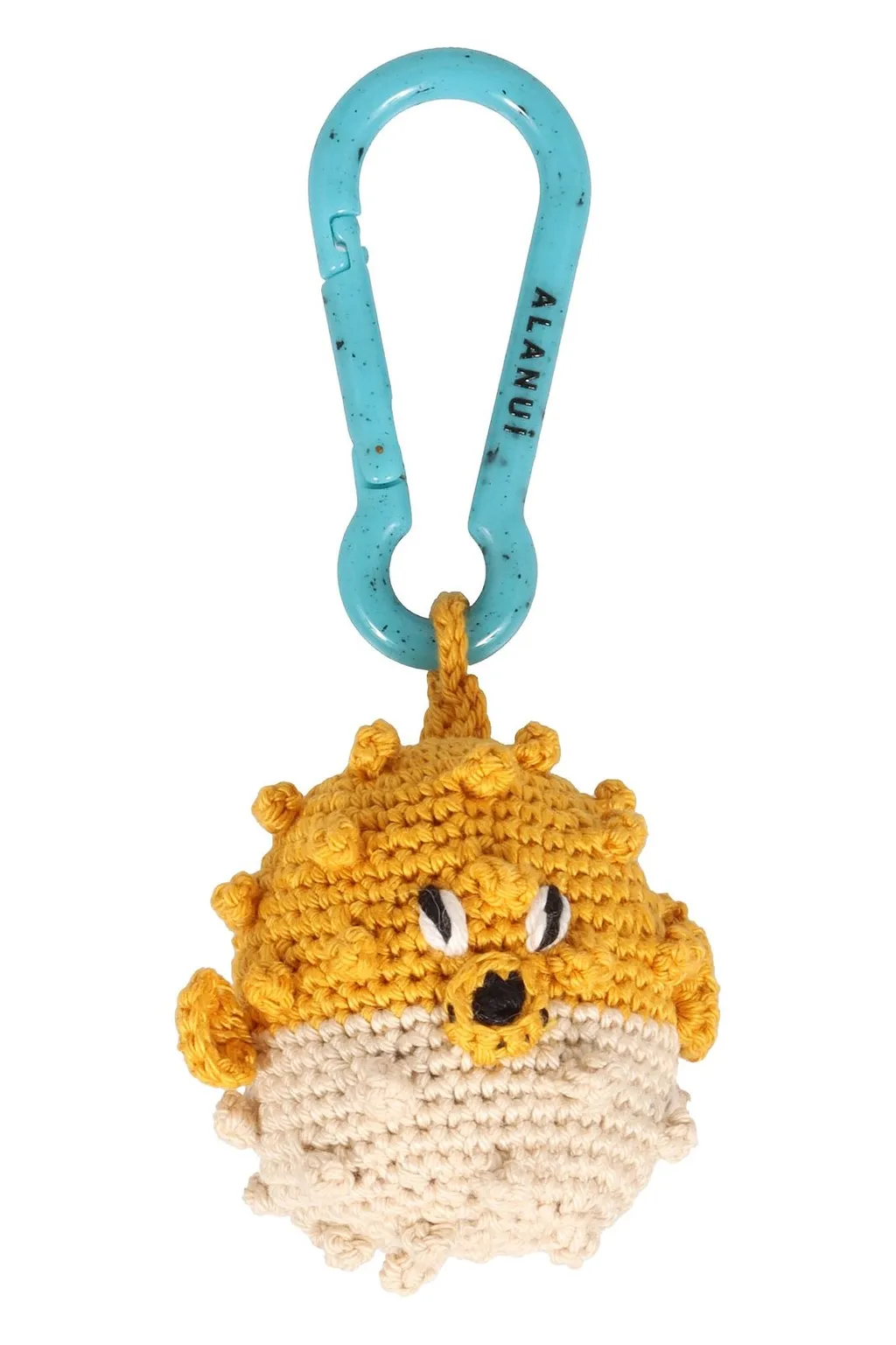 Alanui Puffer Fish Crochet Logo Printed Keyring