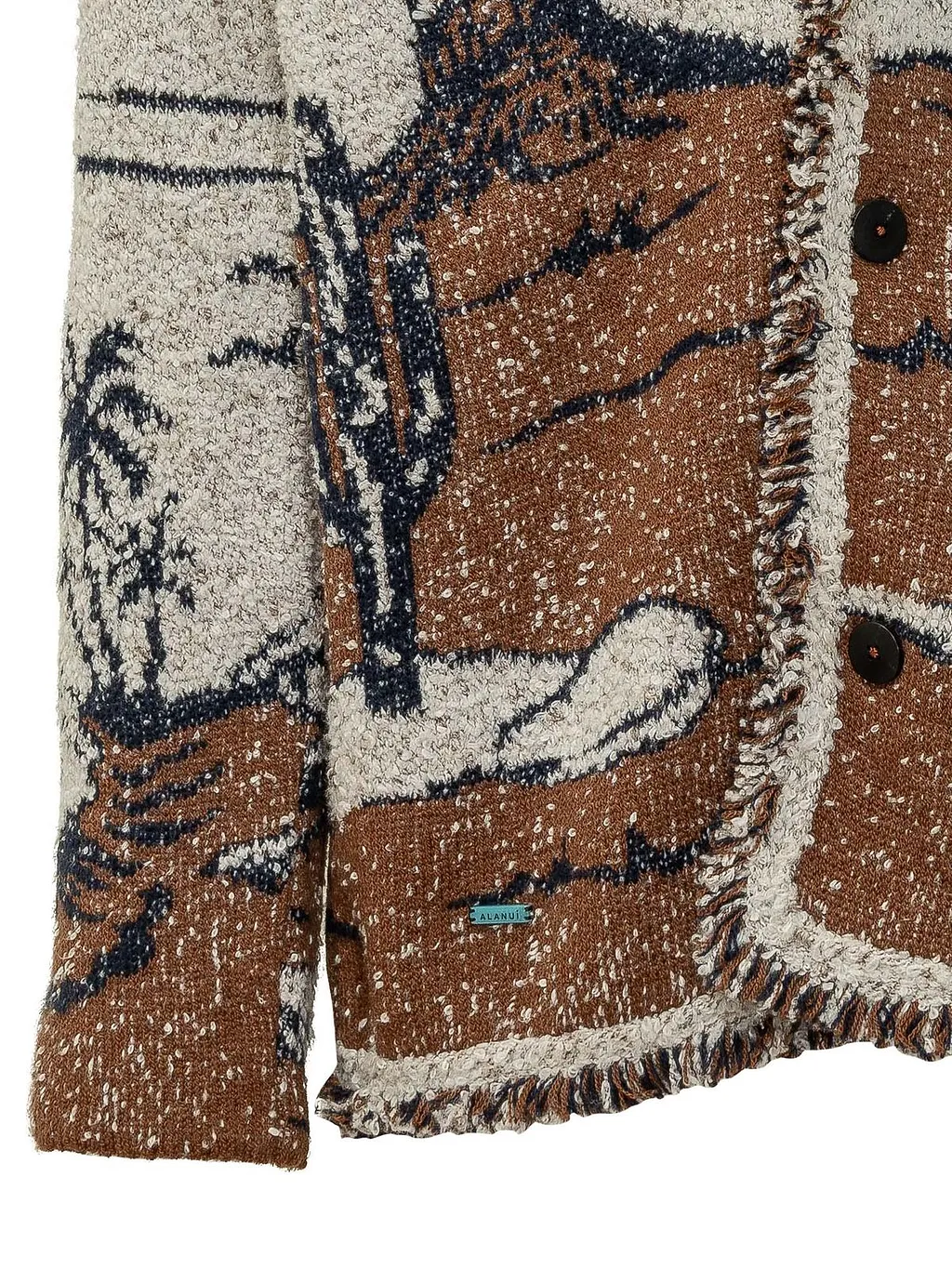 Alanui Riding The Waves Pattern Cardigan