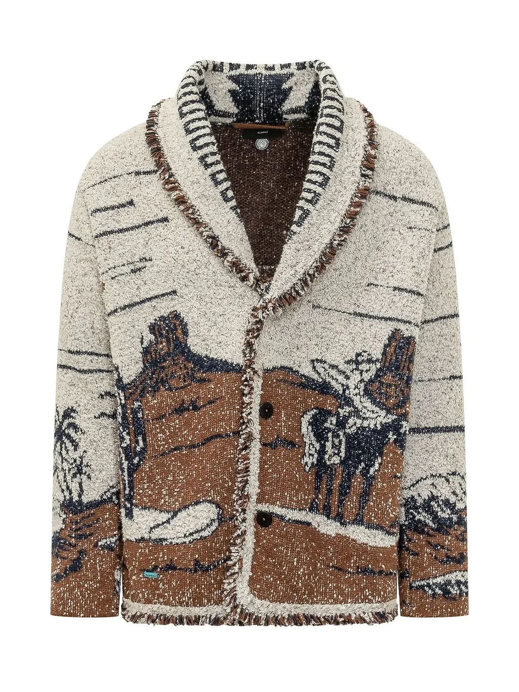 Alanui Riding The Waves Pattern Cardigan