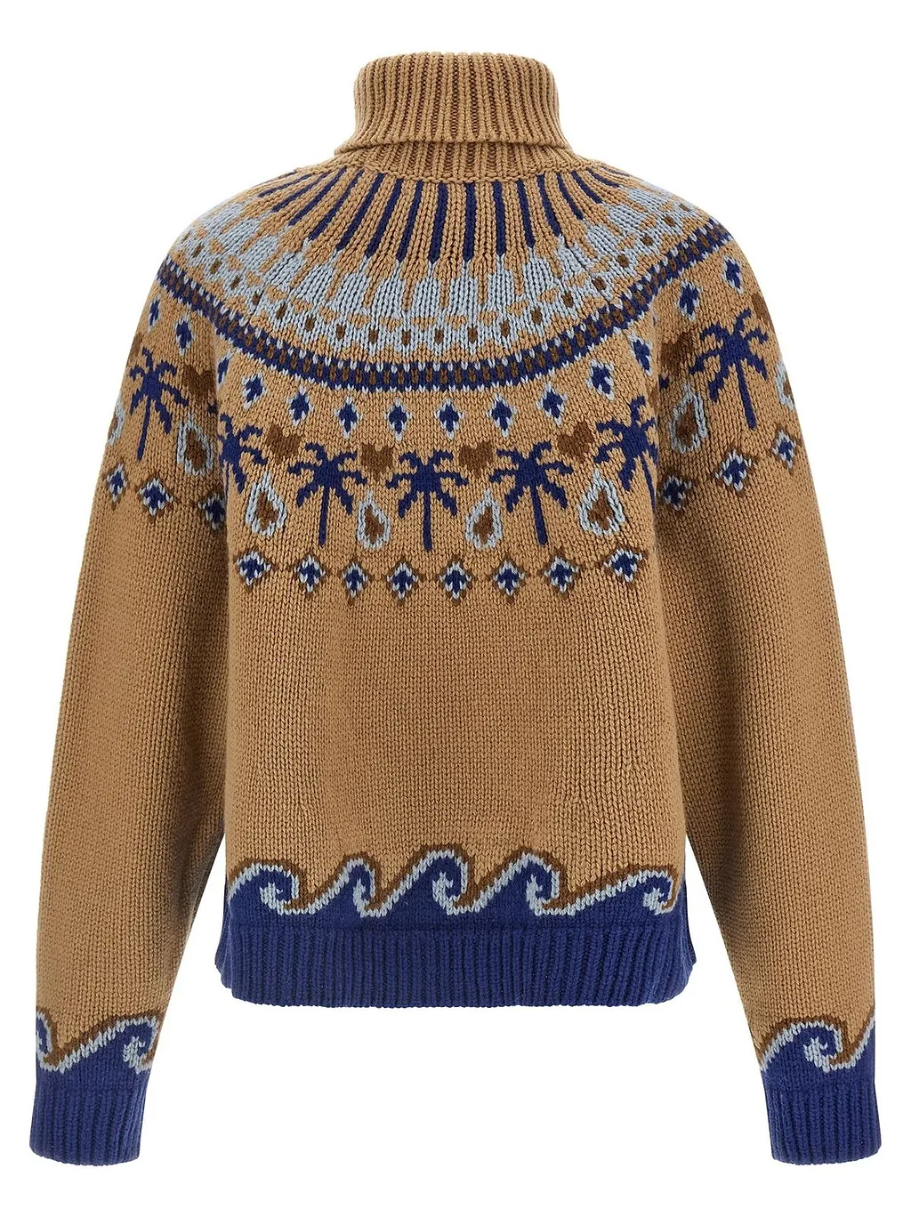 Alanui Sweet Winter Jacquard Turtleneck Sweater