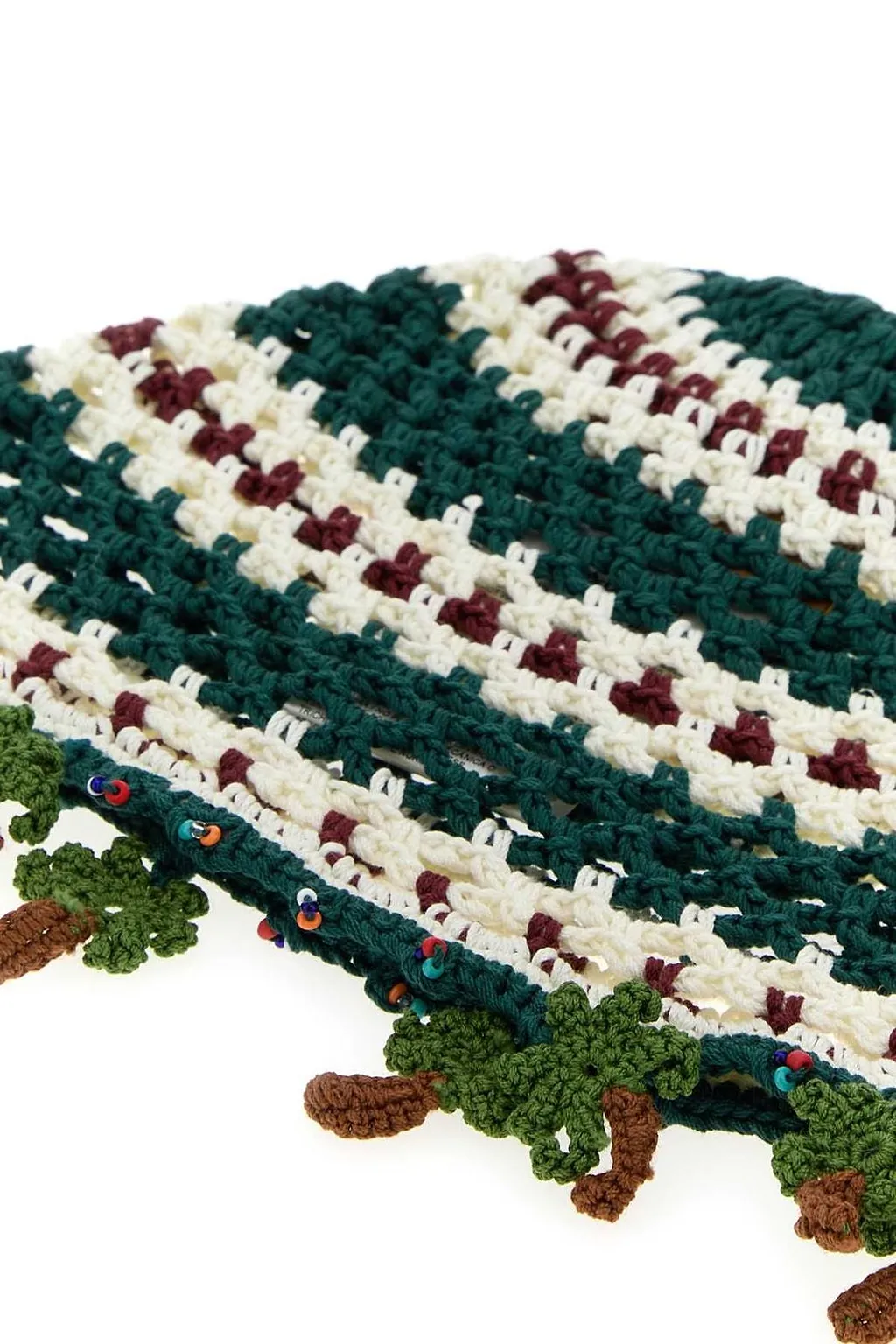Alanui Sunny Embroidered Crochet Beanie Hat