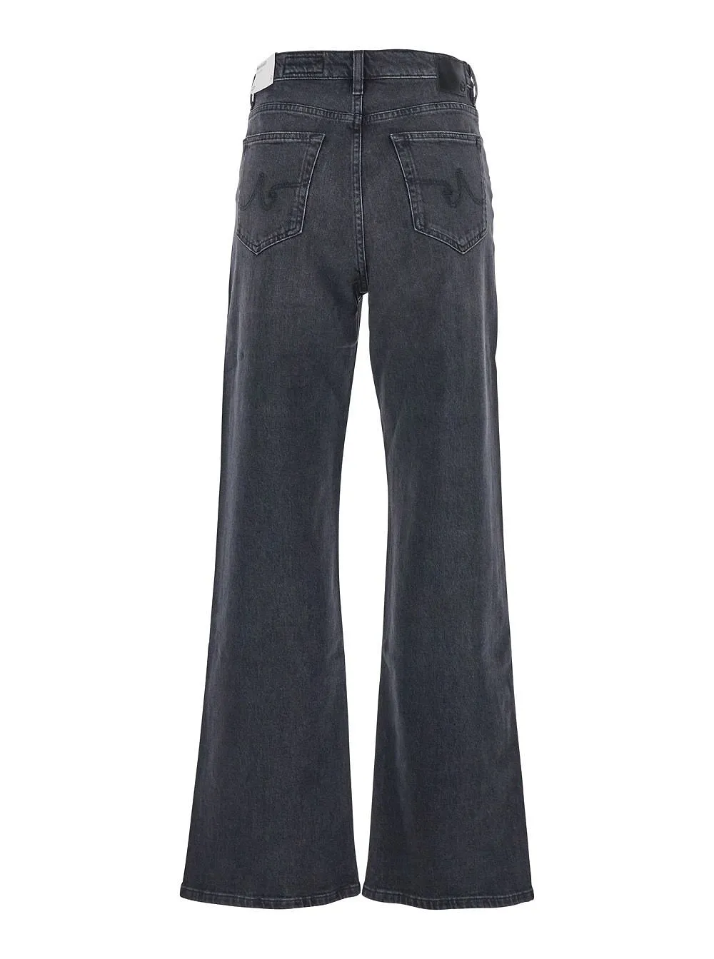 Ag Jeans Logo Patch Wide-Leg Jeans