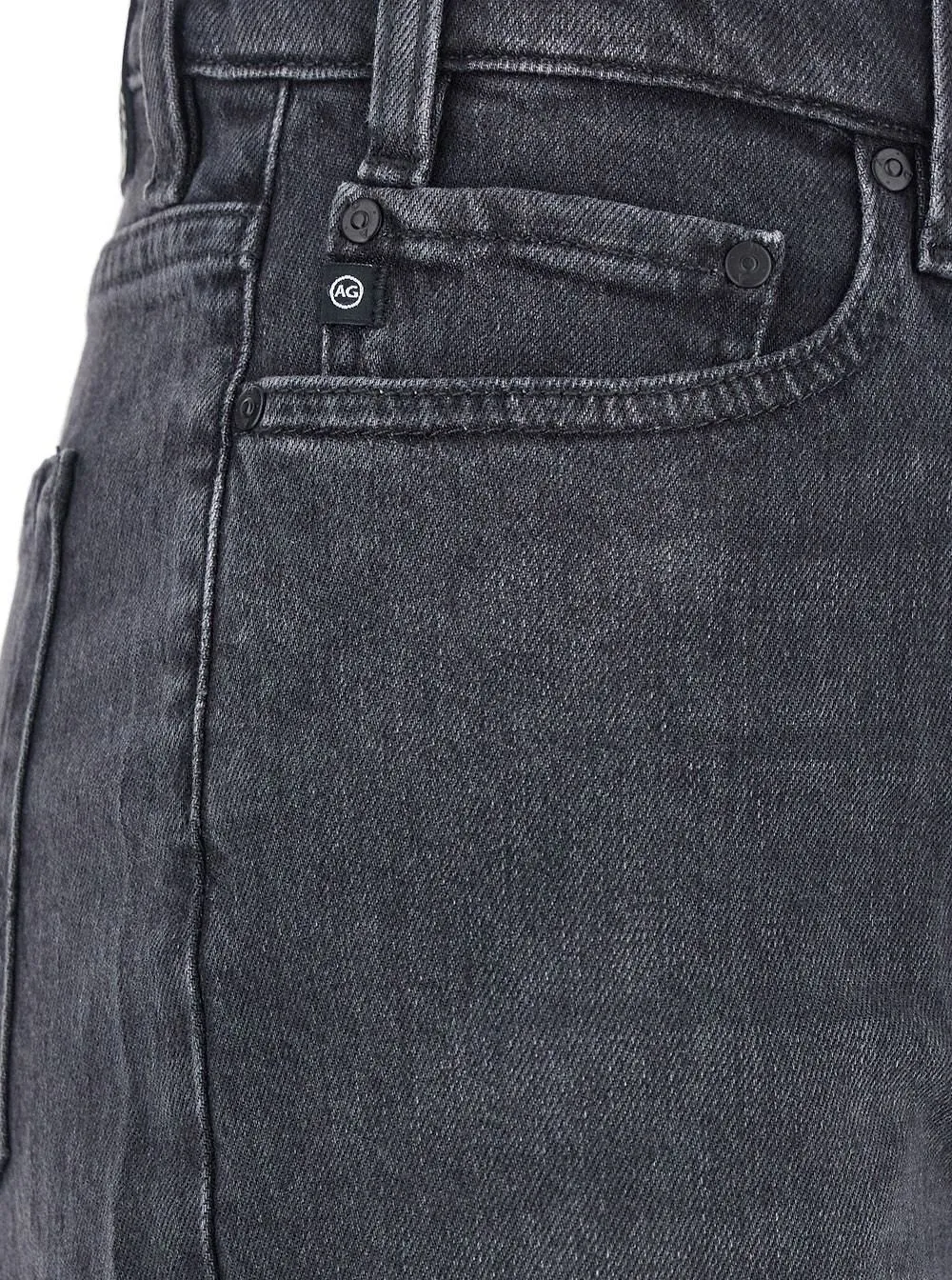 Ag Jeans Logo Patch Wide-Leg Jeans
