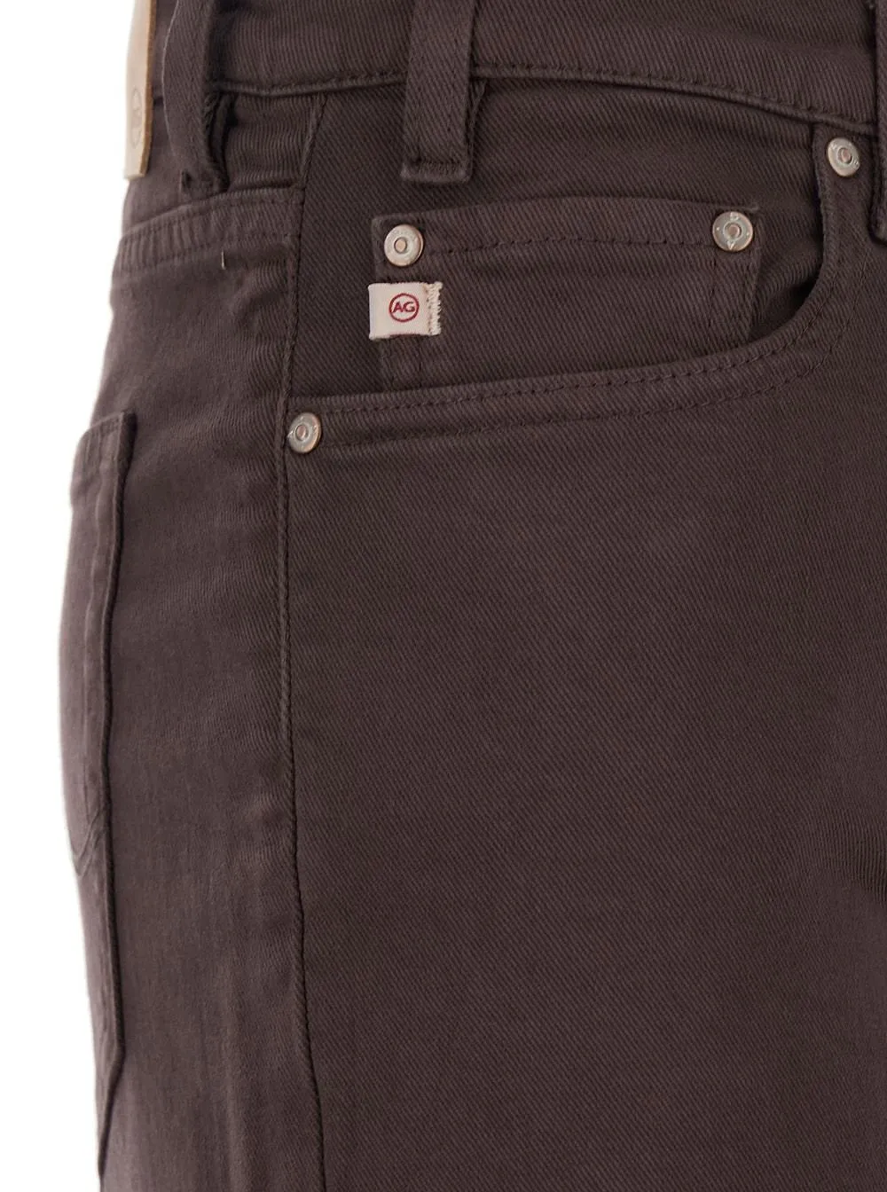Ag Jeans Logo Patch Wide-Leg Jeans