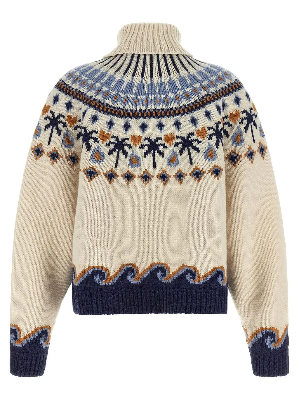 Alanui Sweet Winter Jacquard Turtleneck Sweater