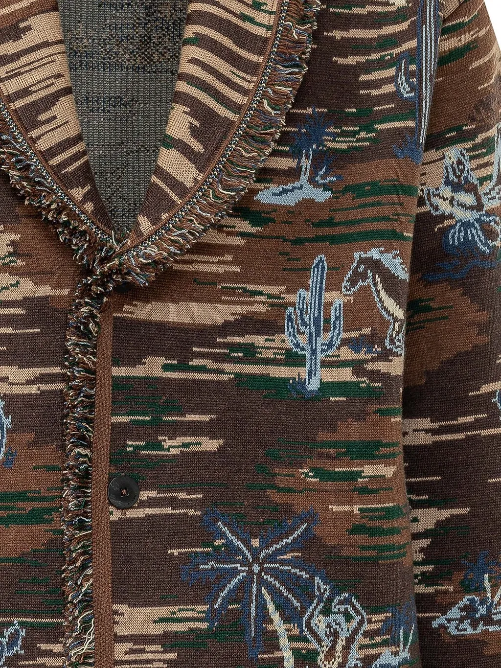 Alanui Tex-Hawaii Jacquard Cardigan