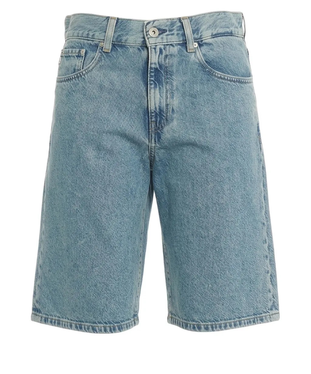 Ag Jeans Wide-Leg Bermuda Denim Shorts