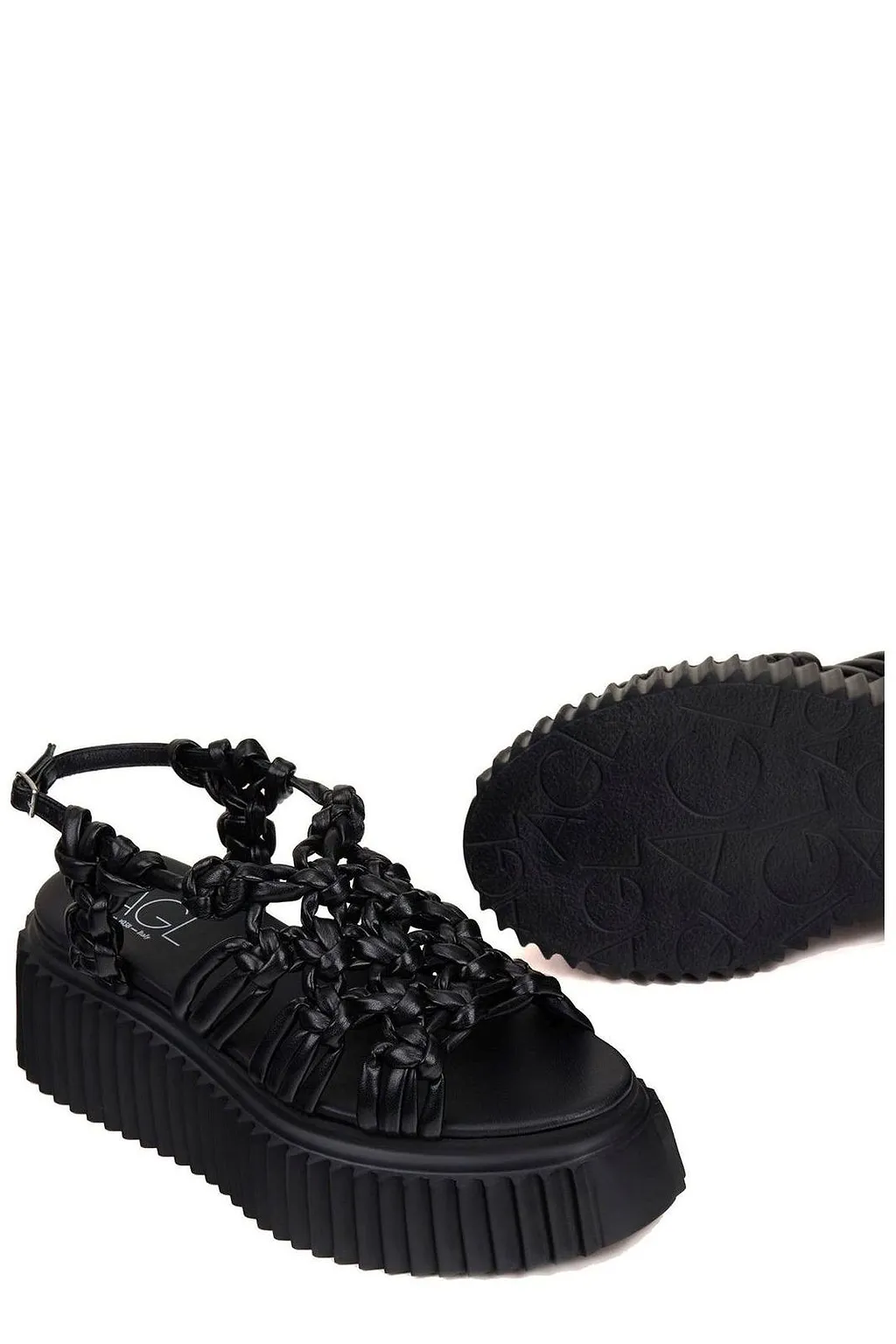 Agl Alice Woven Flatform Heeled Sandals