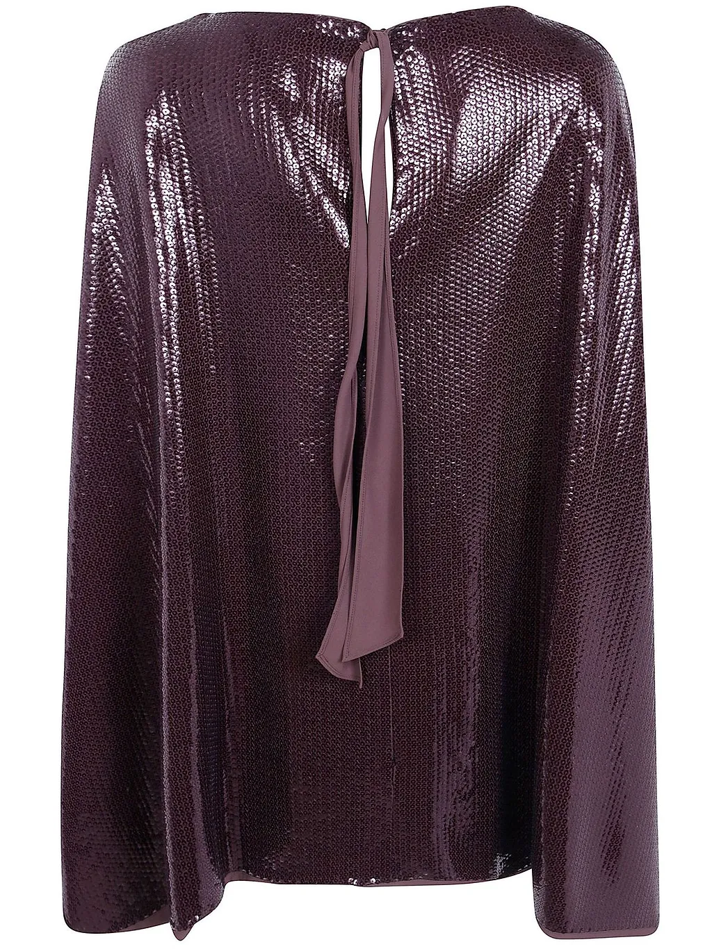 Alberta Ferretti All-Over Sequin Cape
