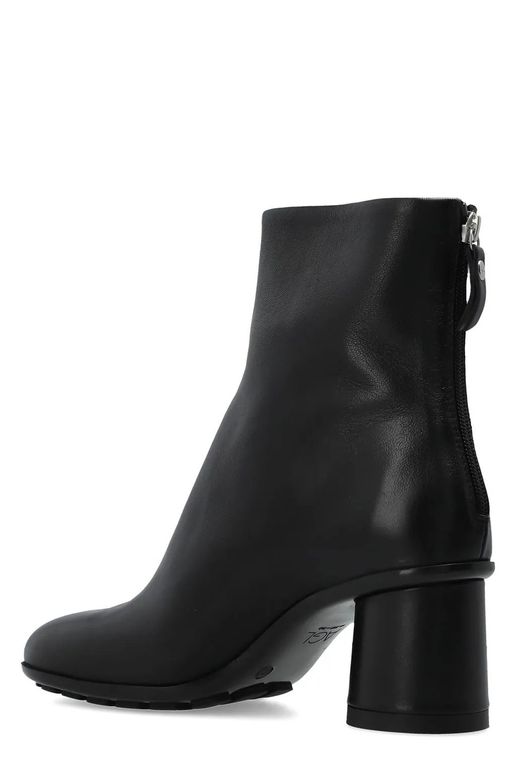 Agl Curvy Block Heel Ankle Boots